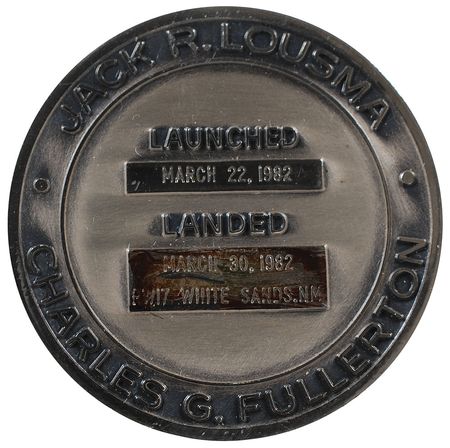Lot #6617 STS–3 Unflown Robbins Medal - Image 2