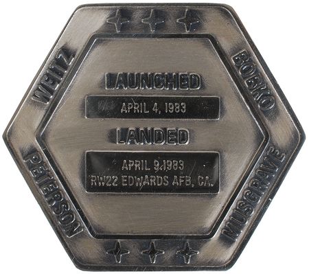 Lot #6620 STS–6 Unflown Robbins Medal - Image 2