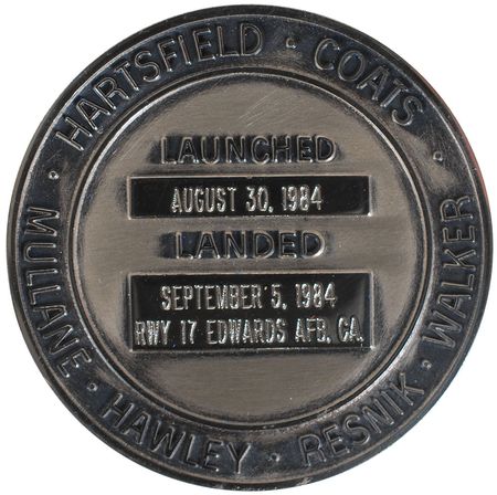 Lot #6629 STS–41D Unflown Robbins Medal - Image 2