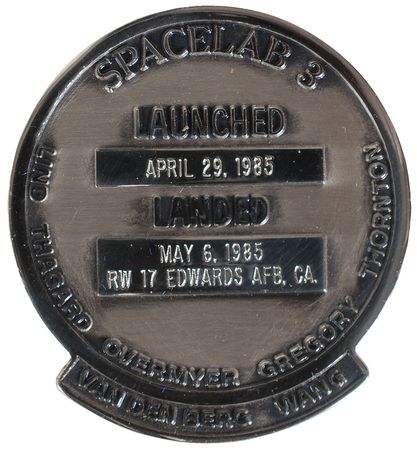 Lot #6632 STS–51B Unflown Robbins Medal - Image 2