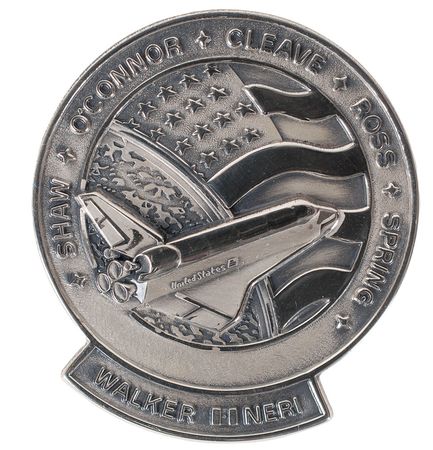 Lot #6636 STS–61B Unflown Robbins Medal - Image 1