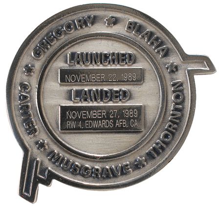 Lot #6626 STS–33 Unflown Robbins Medal - Image 2