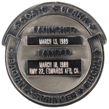 Lot #6623 STS–29 Unflown Robbins Medal - Image 2