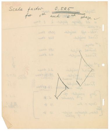 Lot #6013 Wernher von Braun Handwritten Manuscript - Image 5