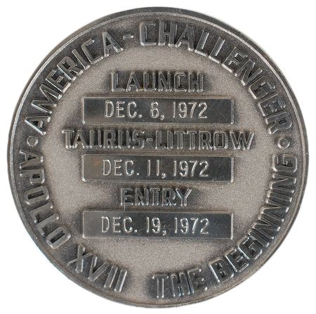 Lot #6571 Alan Bean’s Apollo 17 Unflown Robbins Medal - Image 2