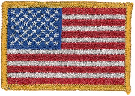 Lot #6427 Alan Bean?s Apollo 12 Lunar Surface-Flown American Flag Patch - Image 1