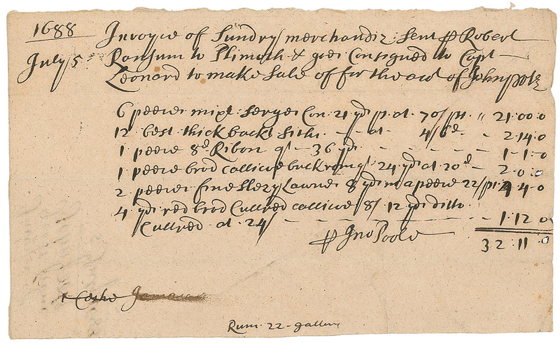 Lot 179 Colonial Plymouth Document
