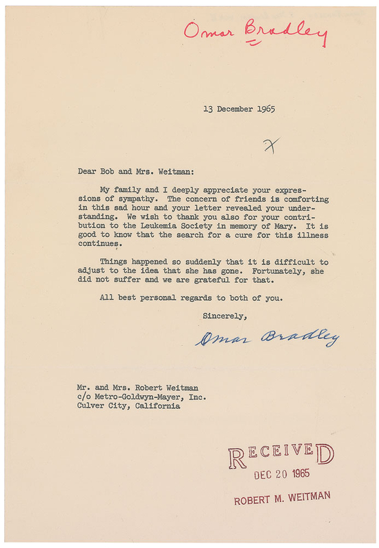 Lot 470 Omar Bradley