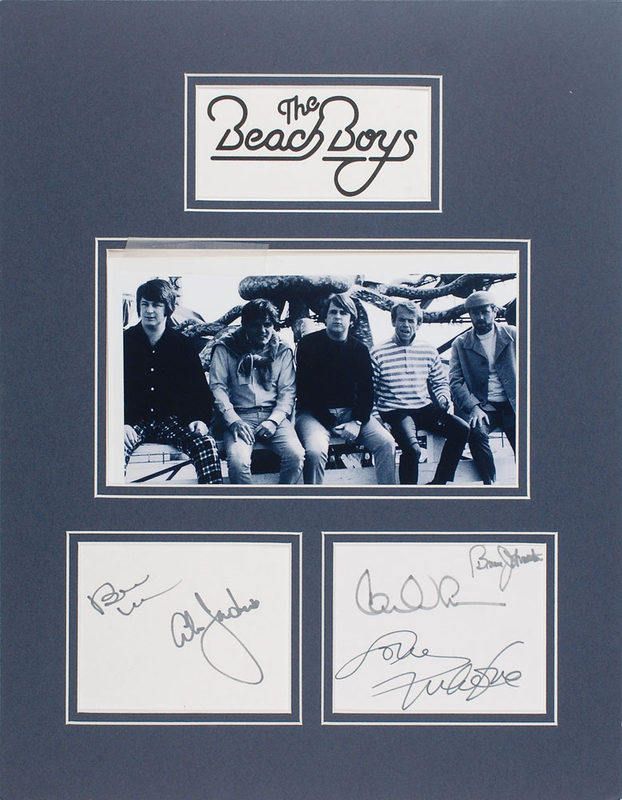 Lot 706 Beach Boys Signatures