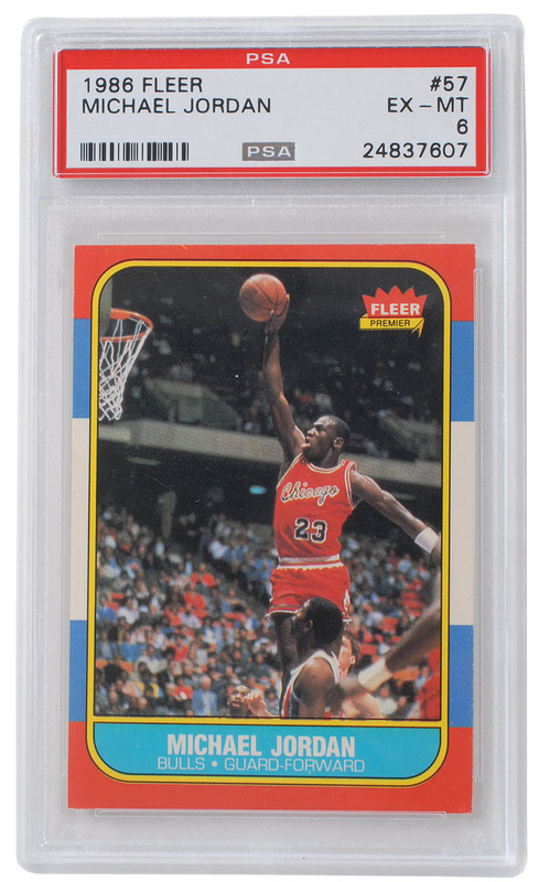 Lot 884 Michael Jordan: Jordan?s sought-after 1986 Fleer rookie card