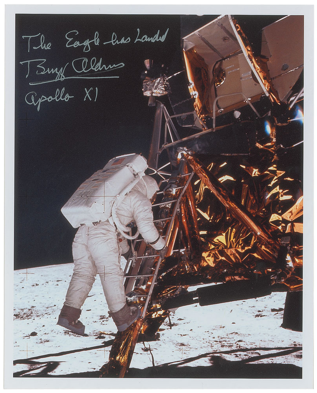 Lot 497 Buzz Aldrin Signed Photograph