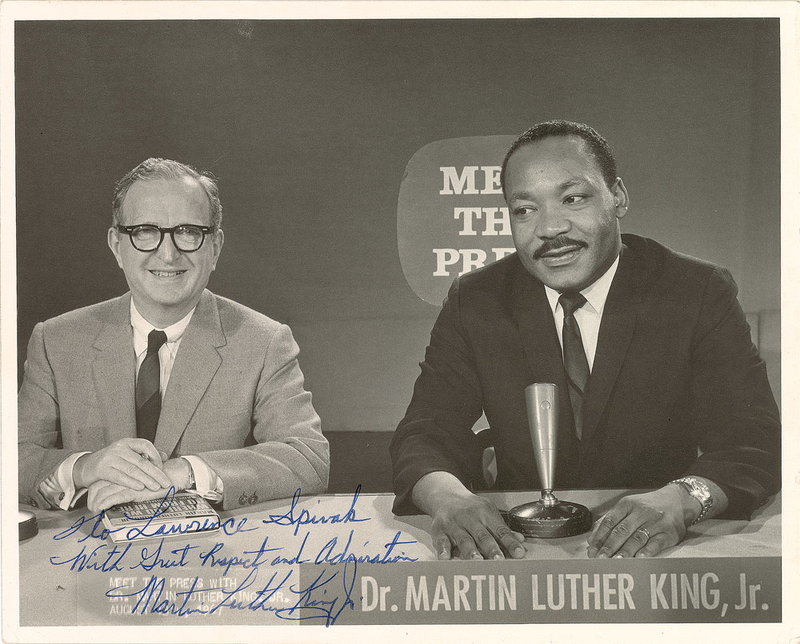 Lot 906 Martin Luther King, Jr: One-of-a-kind photo inscribed to the host of Meet the Press