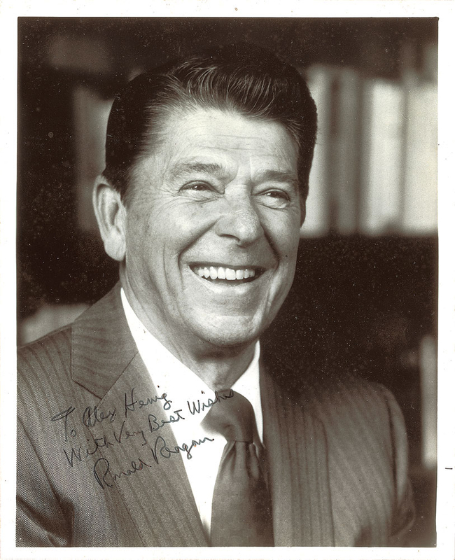 Lot 190 Ronald Reagan Signed Photograph