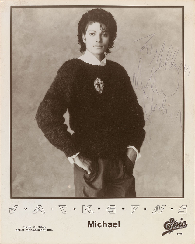 Lot 726 Michael Jackson Signed Photograph