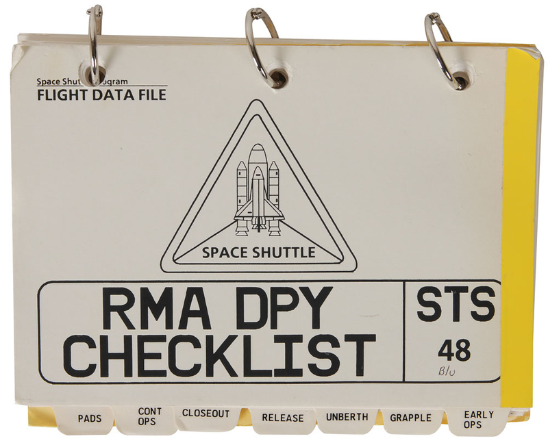 Lot 521 STS–48 Checklist