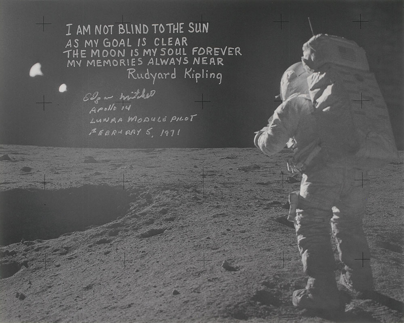 Lot 513 Edgar Mitchell Signed Photograph