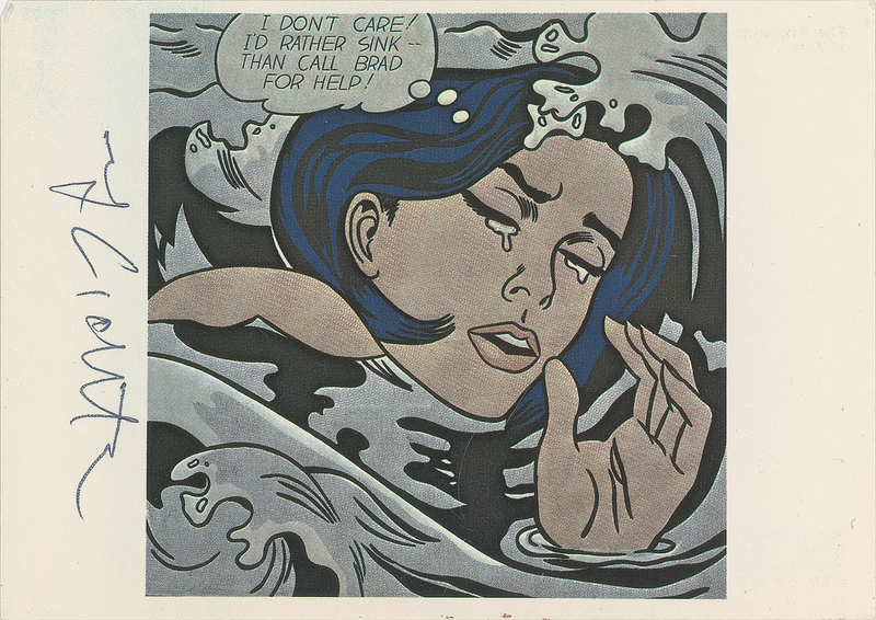 Lot 536 Roy Lichtenstein Postcard
