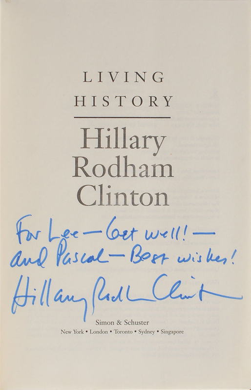 Lot 208 Hillary Clinton Book