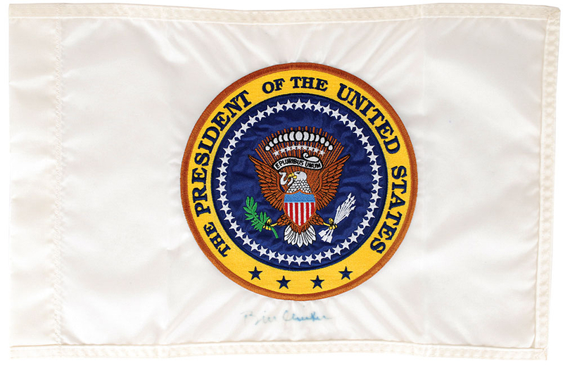 Lot 202 Bill Clinton Golf Flag