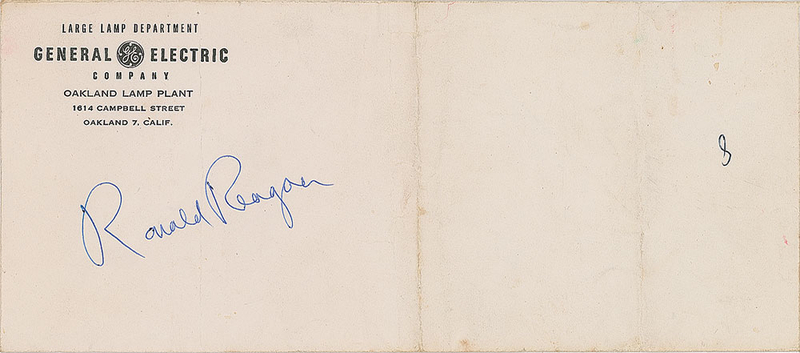 Lot 191 Ronald Reagan Envelope