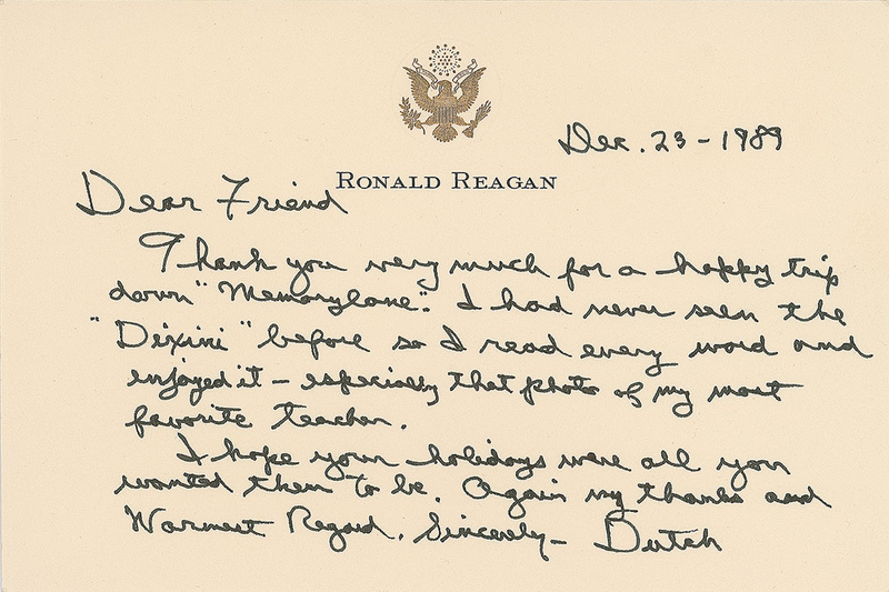 Lot 188 Ronald Reagan Handwritten Letter Signed