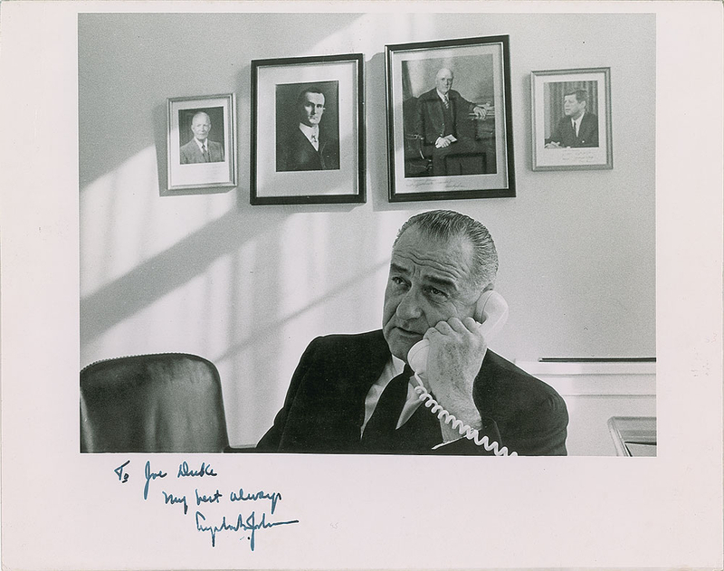 Lot 135 Lyndon B. Johnson Signed Photograph