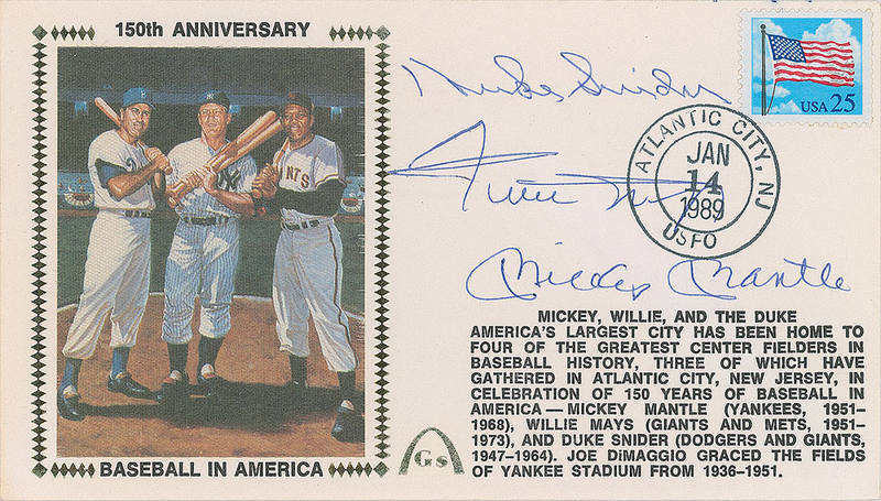 Lot 889 Mantle, Mays, and Snider First Day Cover