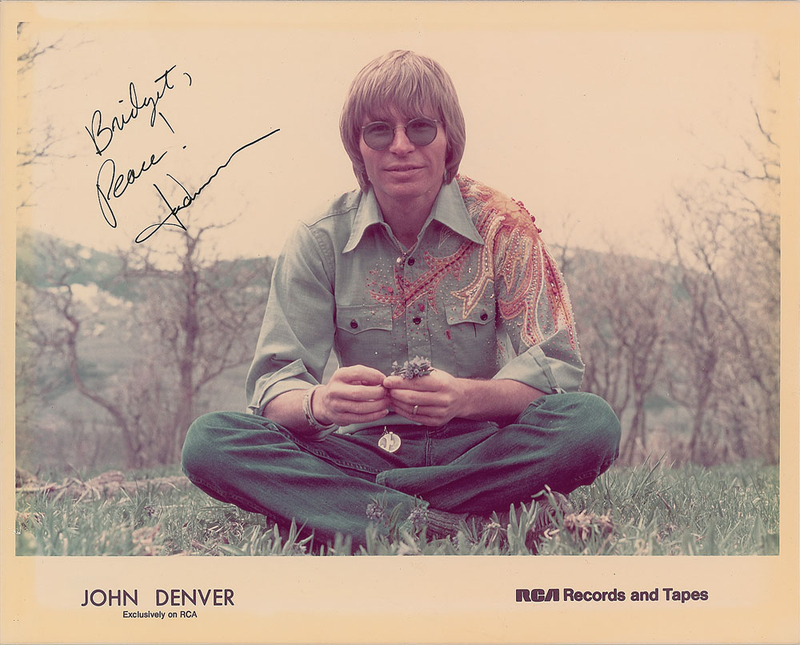 Lot 719 John Denver Signed Photograph