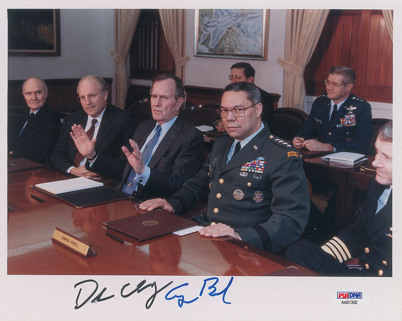 Lot 195 George Bush and Dick Cheney Signed Photograph