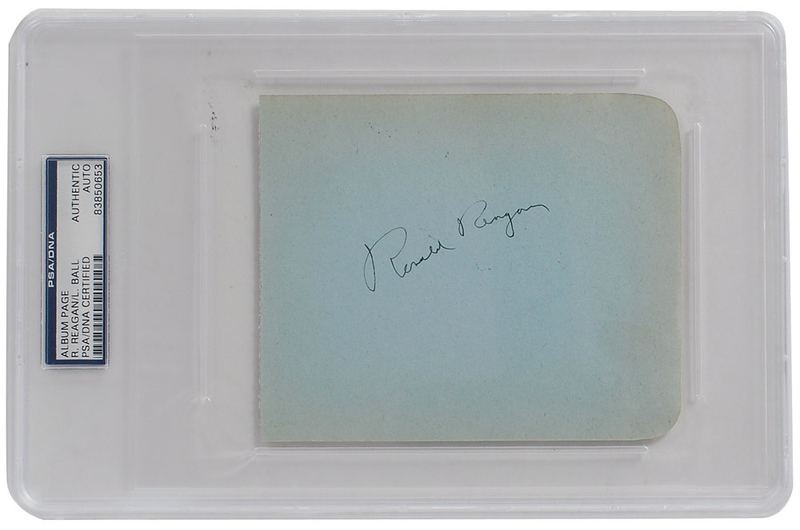Lot 183 Ronald Reagan and Lucille Ball Signature
