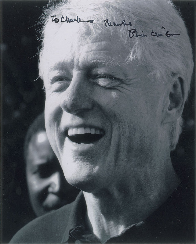 Lot 204 Bill Clinton Signed Photograph