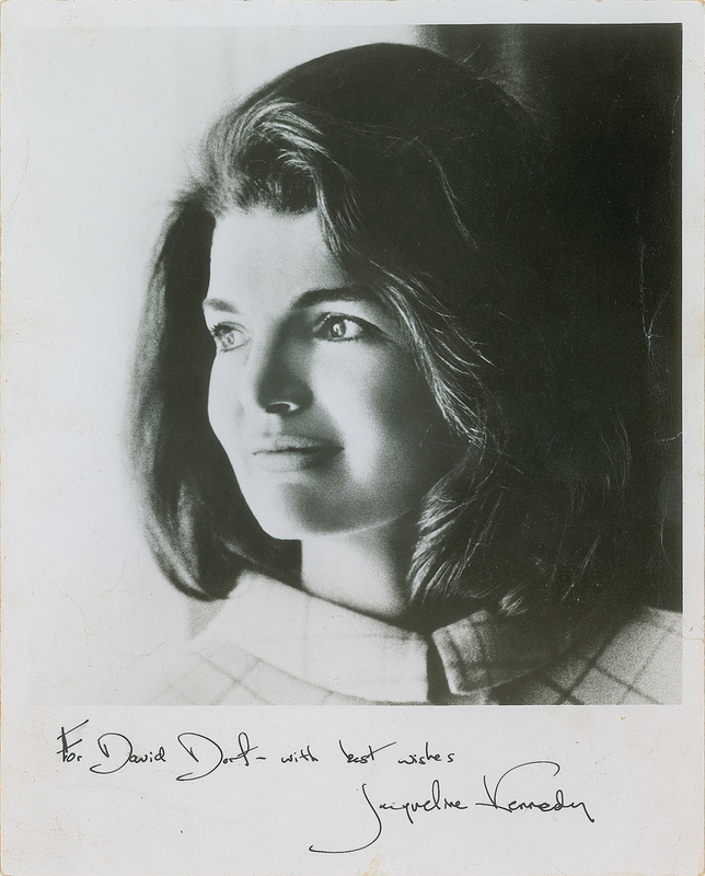 Lot 133 Jacqueline Kennedy Signed Photograph