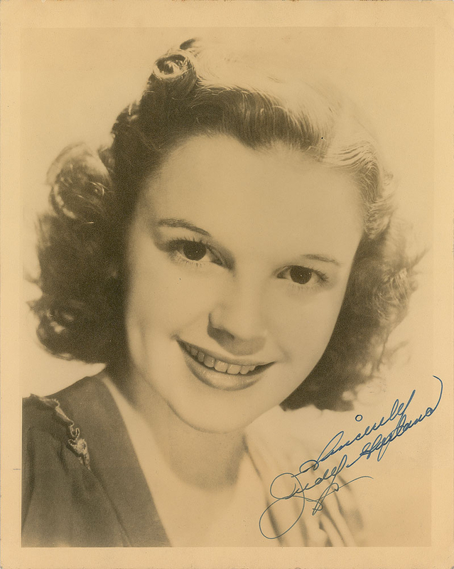 Lot 782 Judy Garland Signed Photograph