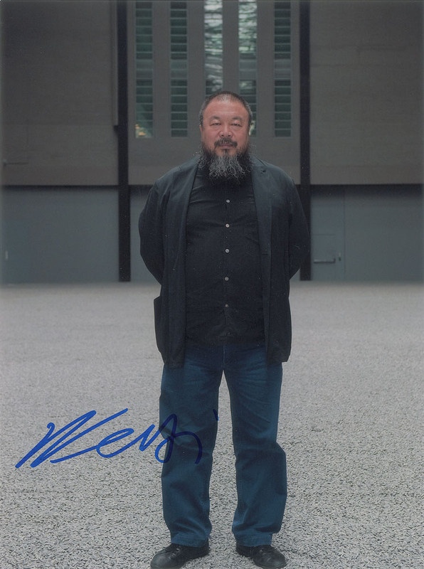 Lot 544 Ai Weiwei Signed Photograph