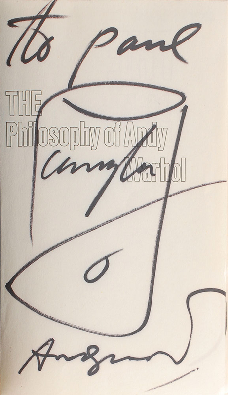 Lot 539 Andy Warhol Sketch in Book