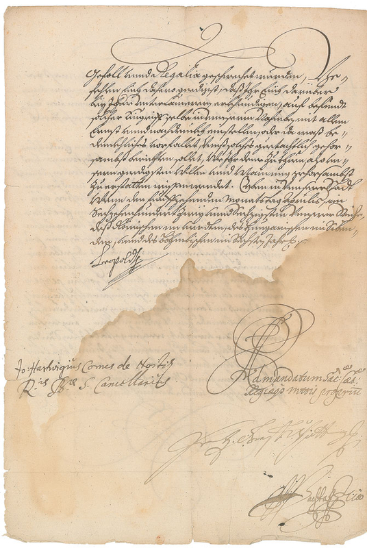 Lot 360 Leopold I Signed Document
