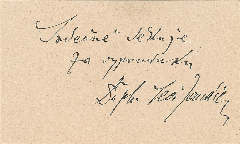 Lot 669 Leos Janacek Signature