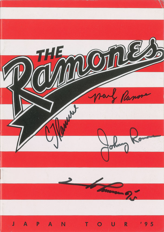 Lot 749 The Ramones Program