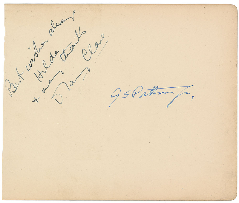 Lot 420 George S. Patton Signature