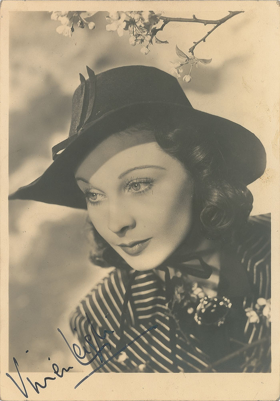 Lot 831 Vivien Leigh Signed Photograph