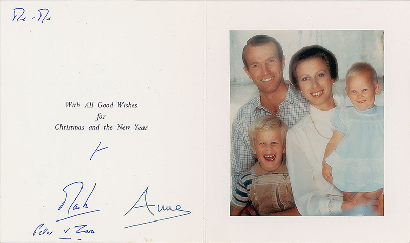 Lot 373 Princess Anne Christmas Cards