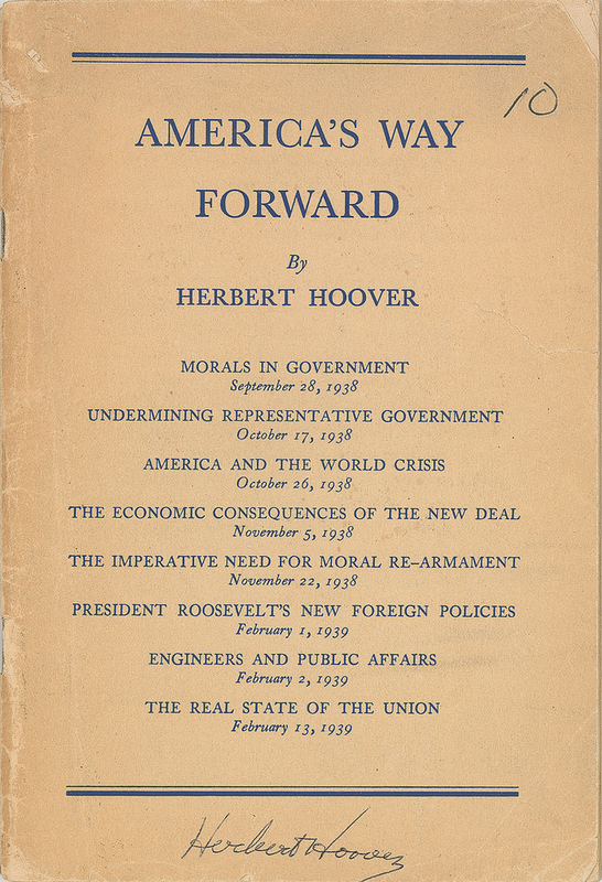 Lot 151 Herbert Hoover Booklet