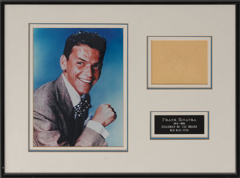 Lot 755 Frank Sinatra Signature