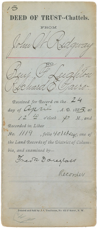 Lot 331 Frederick Douglass Signed Document