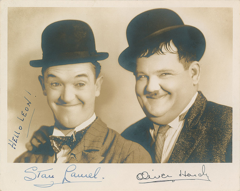 Lot 828 Stan Laurel Signed Photograph