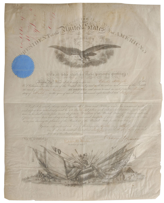 Lot 60 Andrew Johnson Signed Document