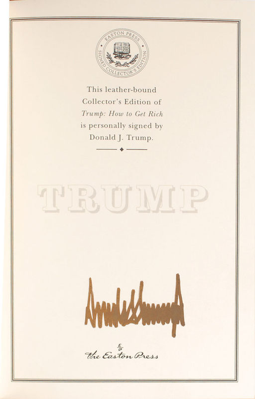 Lot 388 Donald Trump Book
