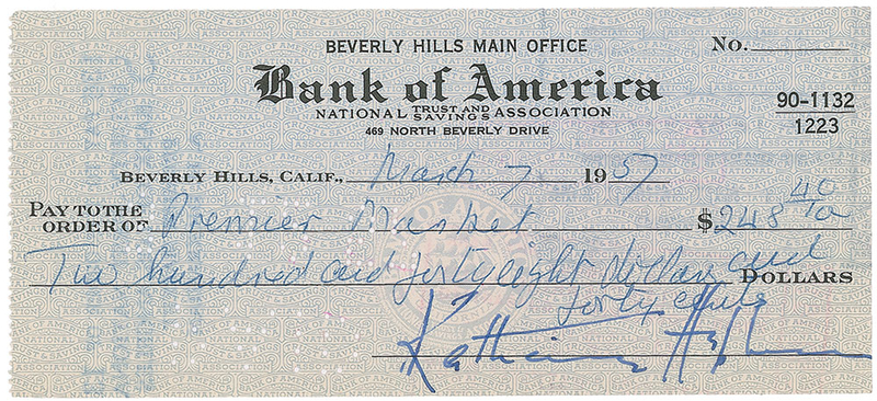Lot 822 Katharine Hepburn Checks