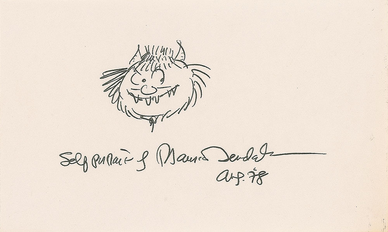 Lot 562 Maurice Sendak: A very wild ?Self portrait of Maurice Sendak?