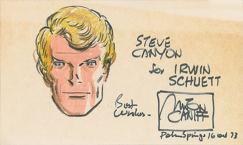 Lot 547 Milton Caniff Sketch